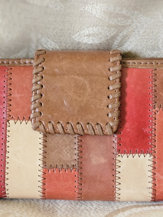 Fossil Handbags - Vintage Fossil Patchwork Leather Wallet